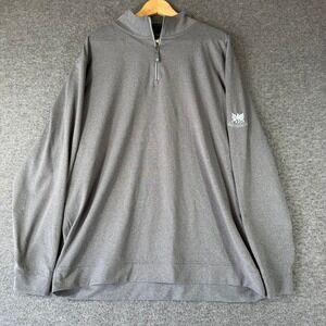 FootJoy Mens 2XL Gray Heather Quarter Zip Golf Pullover Providence GC Logo